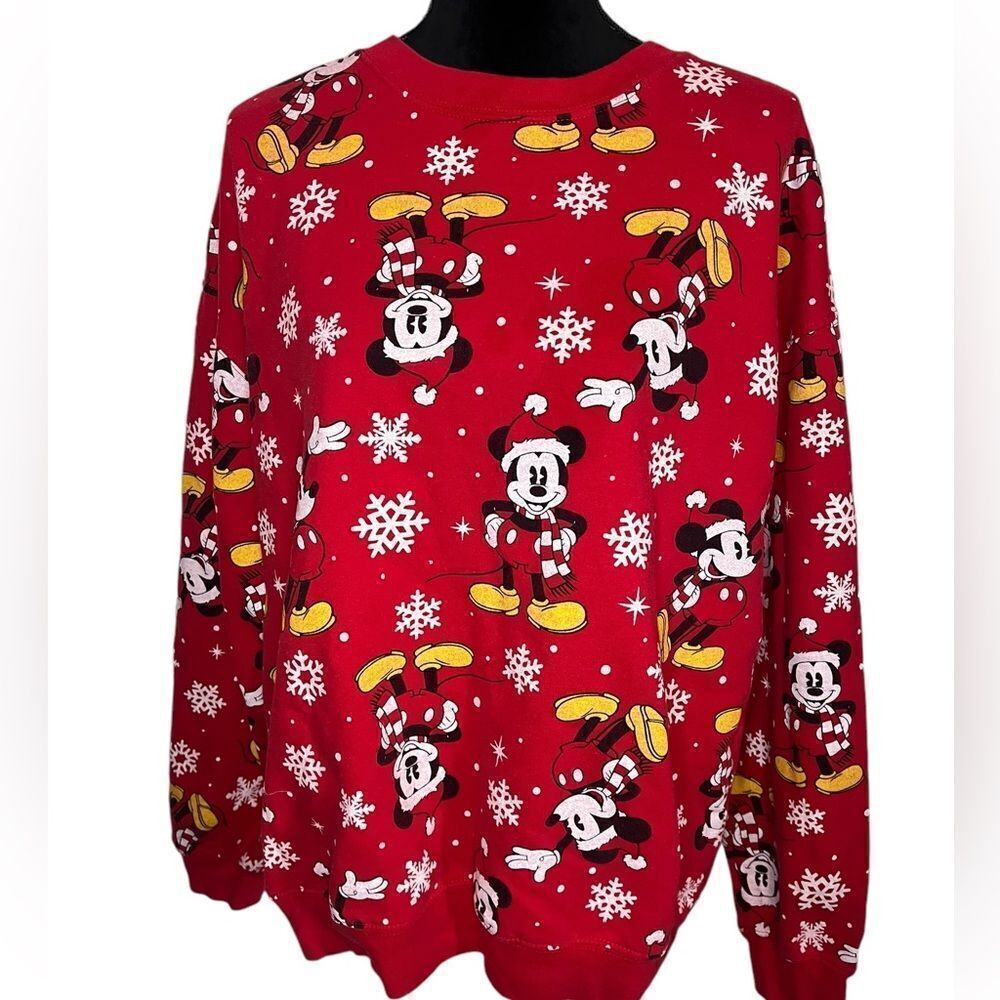 UGLY CHRISTMAS SWEATER DISNEY MICKEY MOUSE‎ HOLIDAY SIZE MEDIUM - Picture 4 of 8